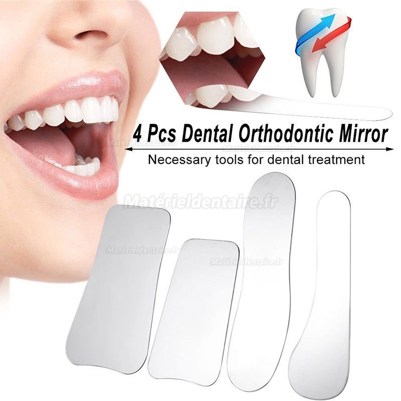 Miroir orthodontique dentaire, 5 pièces/ensemble, pour la